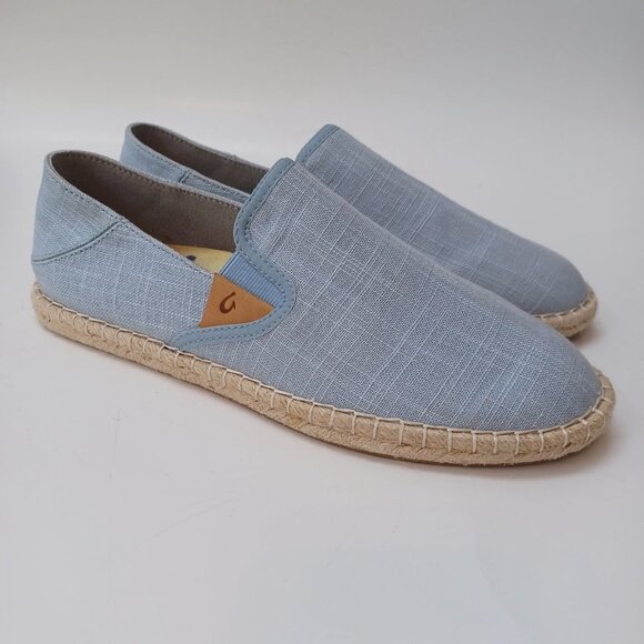 Olu Kai Shoes Kaula Pa'a Kapa Convertible Espadrille Flats Womens US 9.5 - Picture 16 of 16